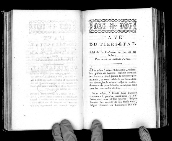 L'Ave et le Credo du Tiers-Etat, par M. C...r (Cordier), roturier angevin