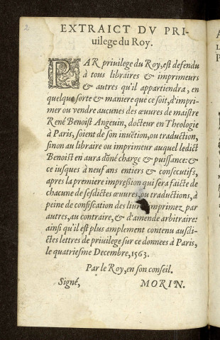 Deux traictés esquels il est monstré que la confession sacramentelle, dicte vulgairement auriculaire, est de droict divin : l'un de maistre René Benoist Angevin, docteur regent en theologie à Paris : l'autre de maistre Pierre Caroli, aussi en son vivant docteur en théologie audict Paris.