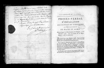 Procès-verbal d'installation des membres du directoire du département de Maine-et-Loire, le 11 octobre 1793
