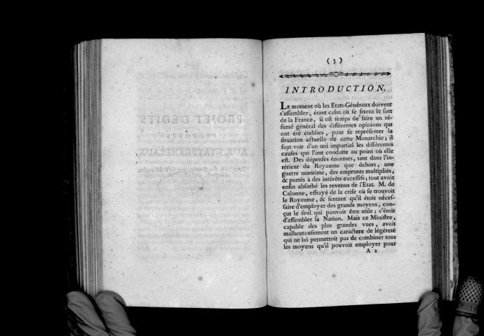 Projets d'édits proposés aux Etats-Généraux