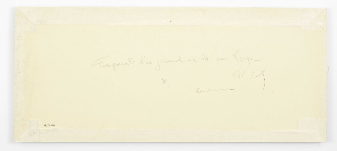 Fragments d'un journal de la mer Rouge