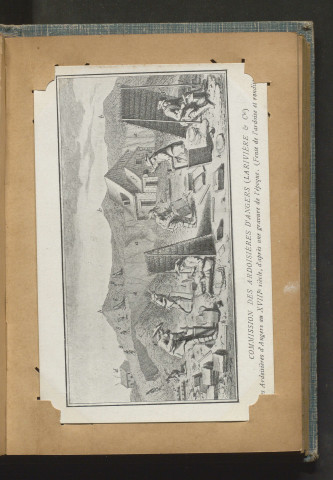 Commission des Ardoisières d'Angers - Les Ardoisières d'Angers au XVIIIe siècle d'après une gravure de l'époque (Fente de l'ardoise et rondissage)