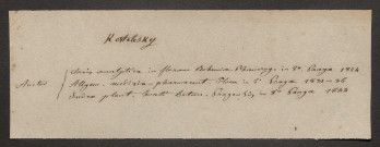 Kostelecky, Vincenz Franz