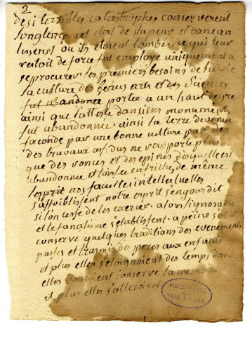 Correspondance de Levasseur, de la Sarthe [à Pierre-Jean David d'Angers]