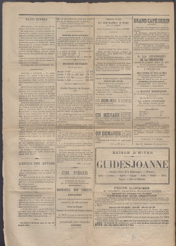 Le postillon. 1er déc. 1883 (1re année, n° 39)