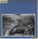 Angers : Vue aérienne vers l'amont