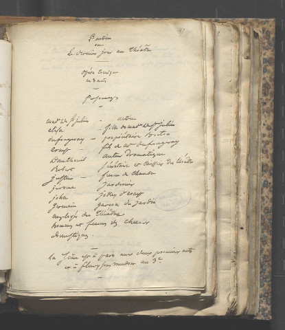 L'actrice ou le dernier jour au théâtre