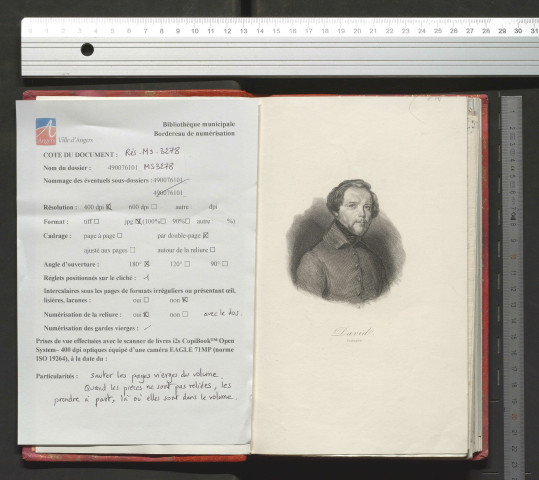 Correspondance active de Pierre-Jean David d'Angers provenant de la collection d'André Bruel