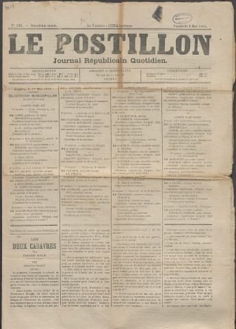 Le postillon. 2 mai 1884 (2e année, n° 120)