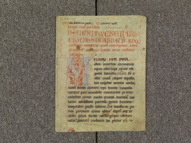 Incipit vita [de] virtutibus insignis venerabilis Ermenlandi abbatis adque ... monasterii quod nuncupatur Antrum, provincie Namnetice, Ligeris amne undique vallarum