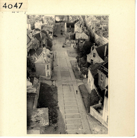 Angers : Montée Saint-Maurice (vue prise du haut de la cathédrale)