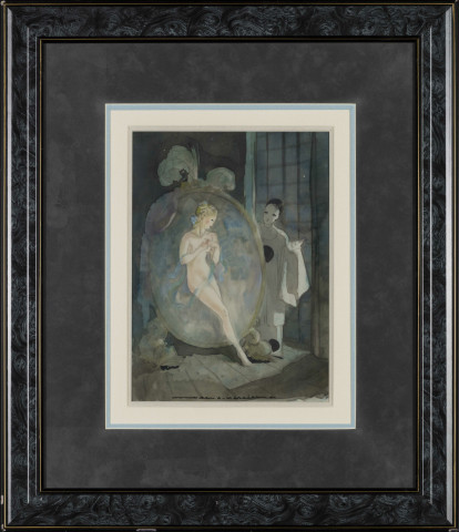 [Psyché descendant du miroir à la rencontre de Pierrot]