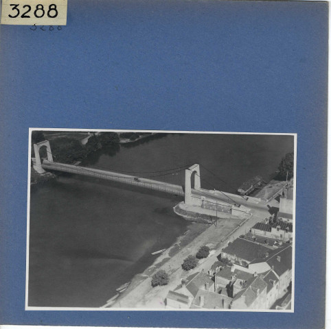 Chalonnes : Pont, vue aérienne