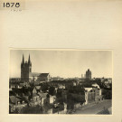 Angers : vue générale de la Cité et de la cathédrale depuis les tours du château