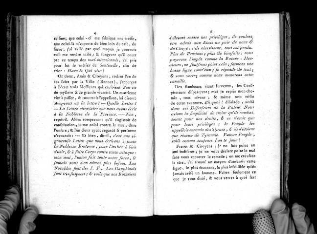 La Sentinelle du peuple, aux gens de toutes professions... composant le Tiers-État de la province de Bretagne, par un propriétaire en ladite province. N. 1 [-5], 10 novembre [-25 décembre] 1788