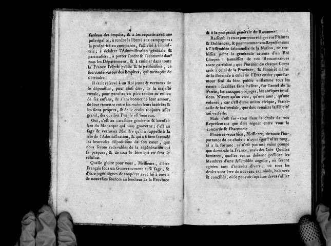 Discours prononcé le 1er avril 1789 par M. de Vaupradelles, à Bailleul, à l'ouverture de l'assemblée du tiers-état. Suivi de la délibération du tiers-état