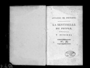 La Sentinelle du peuple, aux gens de toutes professions... composant le Tiers-État de la province de Bretagne, par un propriétaire en ladite province. N. 1 [-5], 10 novembre [-25 décembre] 1788
