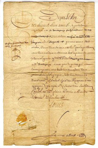 Dossier provenant de la succession de Blordier-Langlois, acheté en 1885