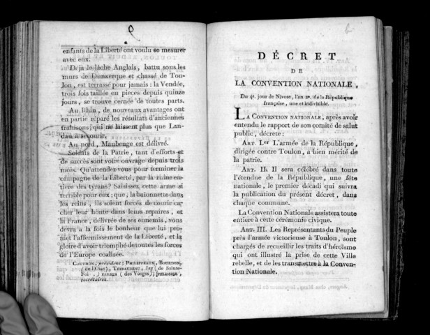 Toulon, réduit et rasé, et son nom infâme changé en celui du Port de la Montagne