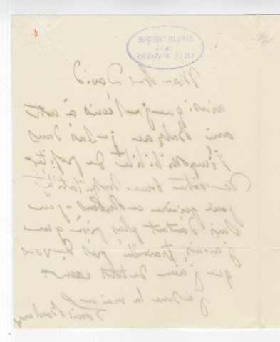 Correspondance de Louis Boulanger [à Pierre-Jean David d'Angers]