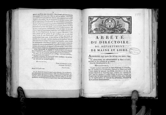 Adresse à MM. les électeurs du département de Maine-et-Loire, Signé Pavie