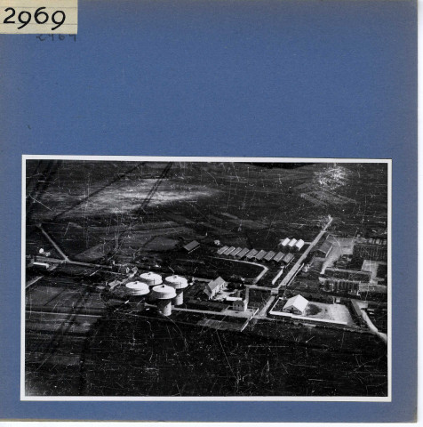 Angers : Vue aérienne des châteaux d'eau de Verneau