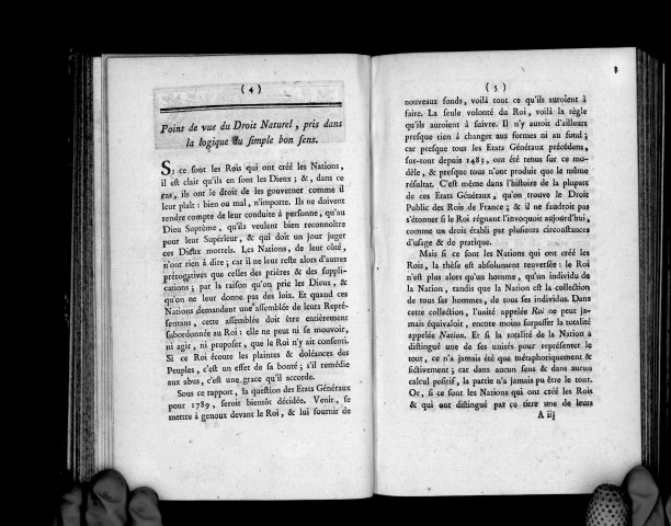 Considérations, recherches et observations sur les Etats généraux.