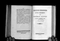 Second discours d'un membre de l'Assemblée nationale à ses co-députés