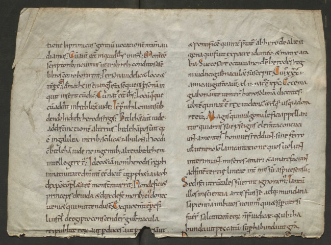 Fragment d'homéliaire (XIe siècle)