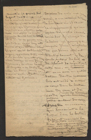Observations sur le corps d'un noyé repêché dans la Seine à Paris