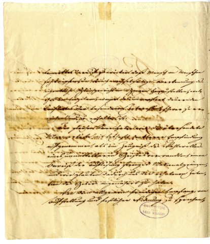 10 - Lettre à David de Goethe et pièces diverses