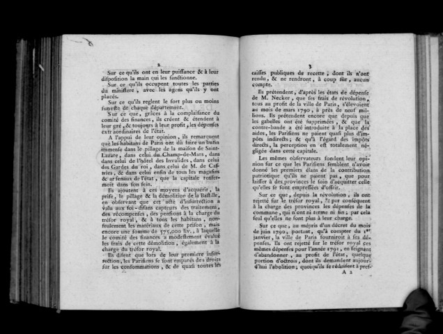 De l'influence de la révolution sur la ville de Paris, par M. de Lally-Tollendal